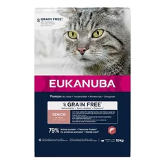 Eukanuba Senior Grain Free su lašiša, sausas maistas katėms, 1,5 - 2,9 kg — 4 nuotrauka