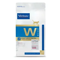 Virbac W2 HPM Veterinarinis sausas maistas katėms skirtas nutukimui mažinti ir diabetui valdyti 7 kg