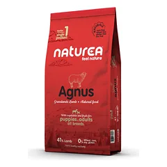 Naturea Naturals Adult and Puppies Agnus Lamb sausas maistas šunims 12kg