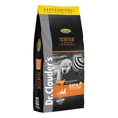 Dr. Clauders Junior Large sausas maistas nuo 8 savaičių, didelių veislių šunims, 20 kg