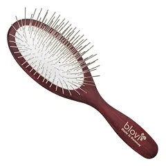 Blovi Wood Large Pin Brush - didelis, ovalus šepetys ilgaplaukiams šunims, su ilgais metaliniais dantukais