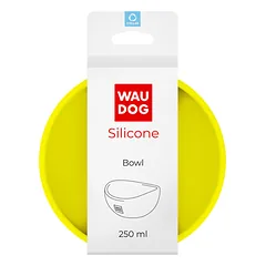 WAUDOG Silicone dubenėlis šuniui, 250 ml, geltonas — 4 nuotrauka