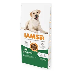 IAMS sausas maistas didelių veislių suaugusiems šunims su ėriena, L, 12 kg
