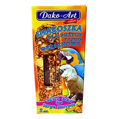 Skanėstas didelė papūga su veržle Dako (2 vnt)