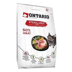 Ontario Cat Sterilized Lamb 2 kg parduotuvėje petreon.lt