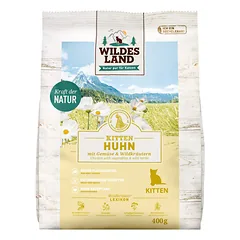 WILDES LAND Classic Kitten sausas maistas kačiukams su vištiena, 400 g