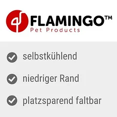 Flamingo vėsinantis guolis šunims Fresk Drop, pilkas, Labai dideliems > 45 kg — 4 nuotrauka