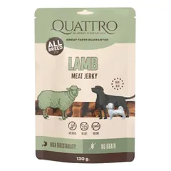QUATTRO Maisto papildas suaugusiems šunims Jerky – Ėriena protein bar 130 g nuotrauka