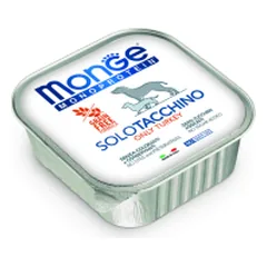 Monge Monoproteico Solo Wet Dog Pate drėgnas maistas šunims su kalakutiena, 150 g