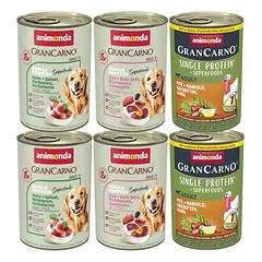 animonda GranCarno Adult Superfoods mišrus rinkinys, drėgnas maistas šunims