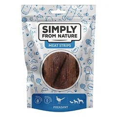 SIMPLY FROM NATURE Meat Strips Fazanų mėsos juostelės šunims 80 g