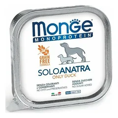 Monge Monoprotein paštetas, tik antiena, drėgnas maistas šunims 150 g