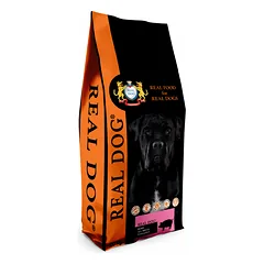 Sausas pašaras šunims su kiauliena ir ryžiais REAL DG Adult All Breeds 20kg
