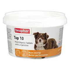 Beaphar Top 10 Dog 180 tab. parduotuvėje ramiosblusos.lt