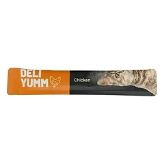 Flamingo skanėstai katėms Deli Yumm pasta plaukų kamuoliukų kontrolei 70 g — 2 nuotrauka