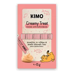 Kimo Cat Creamy Treat Chicken Katsuobushi kreminiai skanėstai katėms su vištiena, 60 g