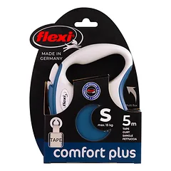 FLEXI pavadėlis šuniui Comfort Plus S juostinis 5m, mėlynas — 3 nuotrauka