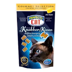 Perfecto Cat traškios pagalvėlės su kreminiu sūrio įdaru, 50 g nuotrauka