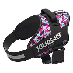 JULIUS-K9 IDC® Powergeschirr, rosa & grau