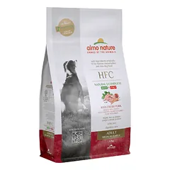 Almo Nature HFC Dog M/L Adult with Pork sausas maistas suaugusiems vidutinių ir didelių veislių šunims su kiauliena, 1.2 kg