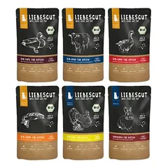 Liebesgut Katzenfutter Probierpaket Sensitiv & Adult  6 x 100 g
