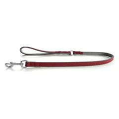 Das Lederband Hundeleine New York grenadine/stone