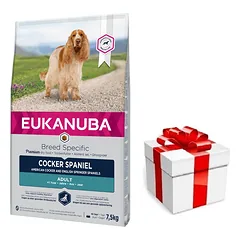 EUKANUBA Adult Cocker Spaniel 7,5kg + STAIGMENA ŠUNIUI