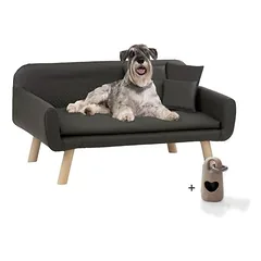 Rohrschneider Gepolstertes Hundesofa mit Holzbeinen