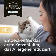PURINA PRO PLAN LiveClear Kitten su kalakutiena, sausas maistas kačiukams — 2 nuotrauka