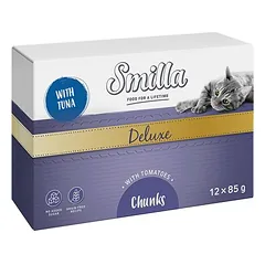 Smilla Deluxe kąsneliai drėgnas maistas katėms 12 x 85 g — 3 nuotrauka