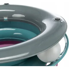 TRIXIE Catch the Balls plastikinė kamuoliukų bokšto žaislas katėms — 4 nuotrauka