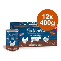 Sparpaket Butcher's Original Getreidefrei für Hunde 12 x 400 g