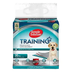 Simple Solution Premium Puppy Training Pads šuniukų mokymo paladėliai su 6 sluoksnių absorbcija ir kvapu, 55×56 cm, 30 vnt.