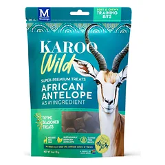 Karoo Wild skanėstai šunims su antilope ir čiobreliais, 113g