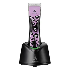 Andis Pulse ZR II Wild Limited Edition - profesionalios belaidės kirpimo mašinėlės, 5 greičių su baterijomis ir CeramicEdge peiliuku (1,5 mm)