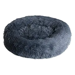 SNAPPY pet bed cozy grey donut minkštas guolis įvairių dydžių (tamsiai pilkas)
