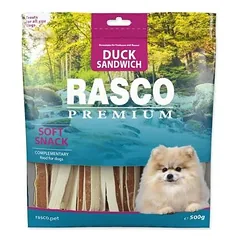Rasco Premium Dog Soft Snack Duck Sandwich 500 g nuotrauka