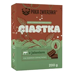 PAKA ZWIERZAKA Sausainiai Elnias su žalia arbata 200g skanėstai šunims