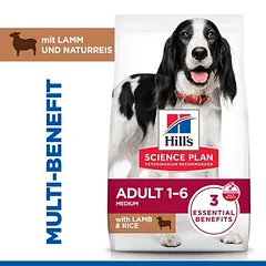Hill's Science Plan Adult Medium su ėriena ir ryžiais, sausas maistas šunims — 2 nuotrauka