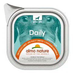 Almo Nature Daily Dog Jautiena su morkoviu drėgnas maistas suaugusiems šunims, 100 g