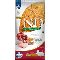 N&D Low Grain Chicken & Pomegranate Adult Mini Dog 7 kg
