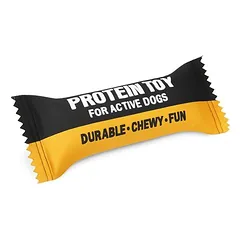 Beeztees Hundespielzeug Proteinriegel schwarz/orange