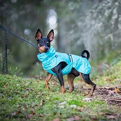Rukka® lietpaltis Kiškis, aqua spalvos, apie 45 cm Nugaros ilgis — 3 nuotrauka