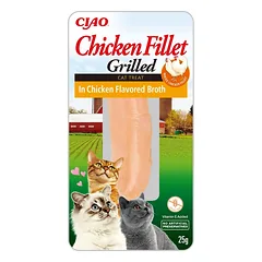 INABA CIAO Chicken fillet grilled Filet vištiena vištienos sultinyje 25 g
