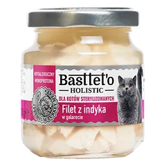 Basttet'o Holistinė kalakutienos filė galetėje sterilizuotoms katėms 130g