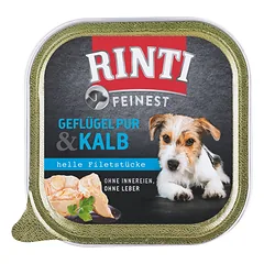 RINTI Feinest Poultry Pure&Veal padėklas paukštienai ir veršienai 150 g