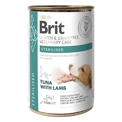 BRIT Grain Free Veterinary Care Sterilised 400 g tunas su ėriena