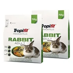 Maistas triušiams Tropifit Premium Plus Rabbit Adult 2x750 g