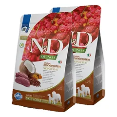 FARMINA N&D Quinoa canine SKIN & COAT VENISON Adult Medium Maxi 2x7kg