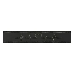 TRIXIE Rustic rieb. odos antkaklis Heartbeat, L 47-55cm/40mm, juodas — 3 nuotrauka
